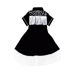Hauntlings Spider Web Toddler Dress | Gothic Kids & Spooky Season Fashion - Hauntlings