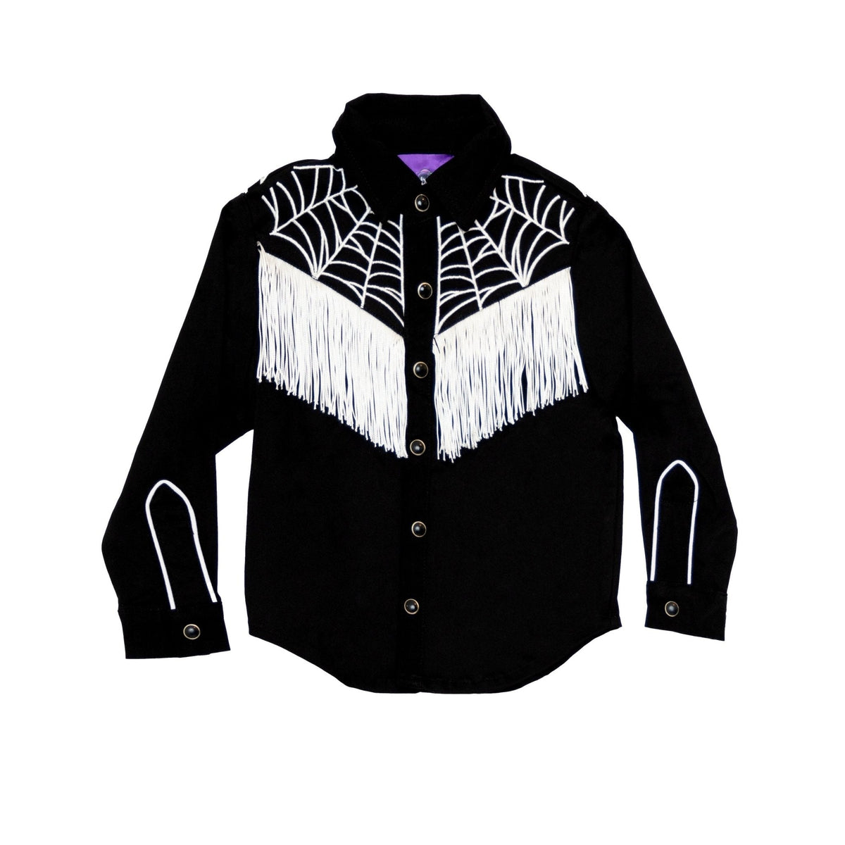 Hauntlings x Western Evil Toddler Spider Web Shirt | Spooky Western Kids - Hauntlings
