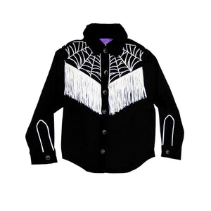 Hauntlings x Western Evil Toddler Spider Web Shirt | Spooky Western Kids - Hauntlings