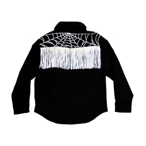 Hauntlings x Western Evil Toddler Spider Web Shirt | Spooky Western Kids - Hauntlings