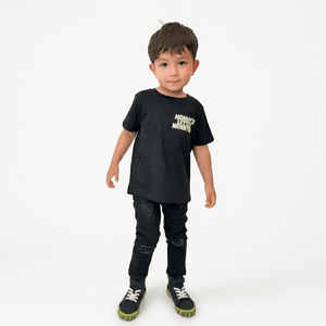 Hauntlings Mommy's Little Monster Tee | Kids Frankenstein Shirt - Hauntlings