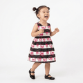 Hauntlings Toddler Girl Striped Skull Dress | Spooky Kids Fashion - Hauntlings