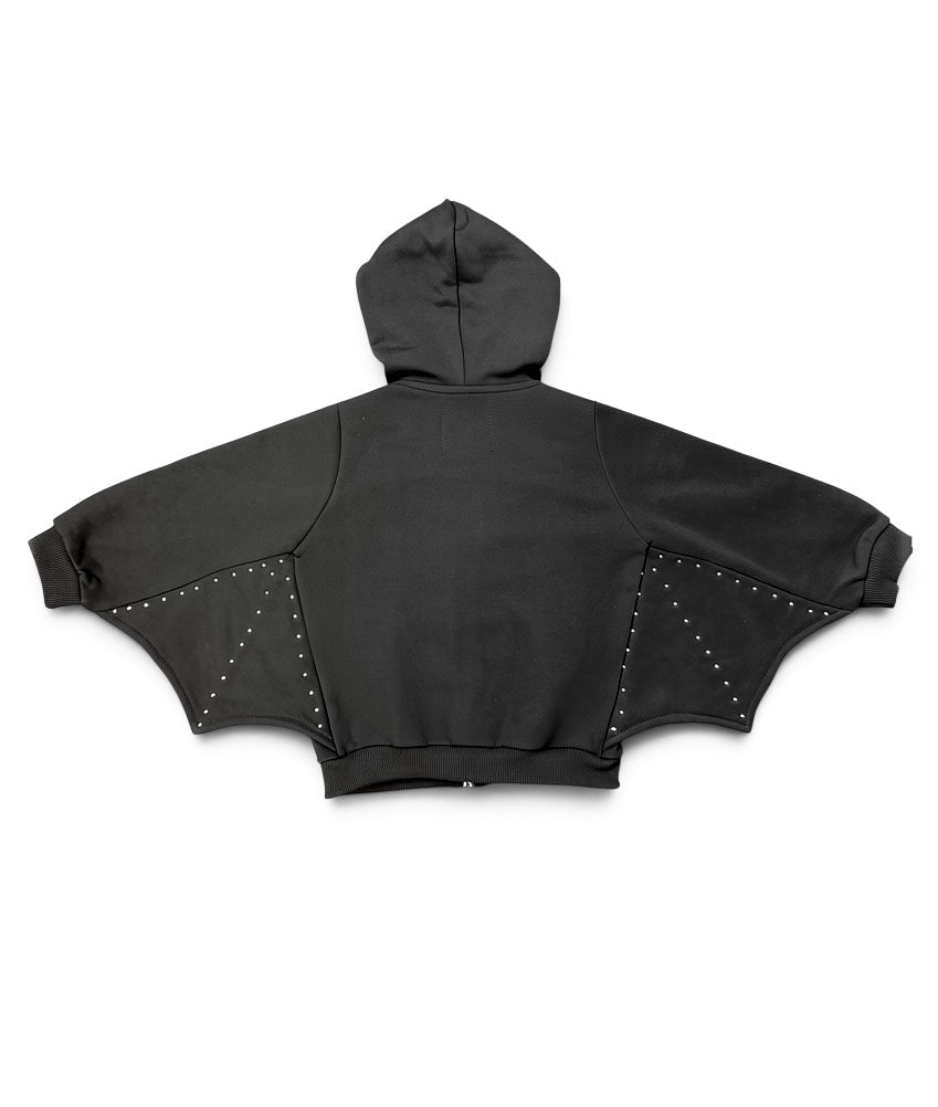 Toddler Studded Bat Wing Hoodie | Hauntlings Gothic Kids Clothes - Hauntlings