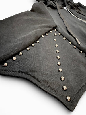Toddler Studded Bat Wing Hoodie | Hauntlings Gothic Kids Clothes - Hauntlings